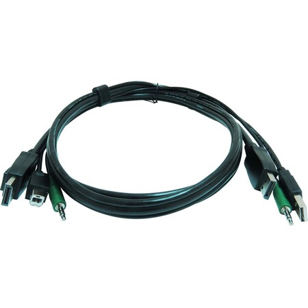 Smartavi 10 Ft Kvm Usb Displayport Cable w/ Aud CCDPMMKVM10
